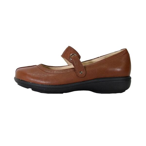 Shop Peerage Deena Women Extra Wide Width Mary Jane Leather