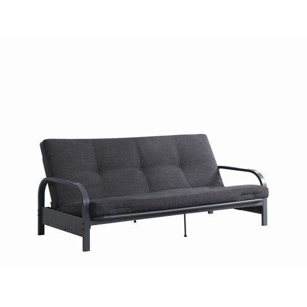 Shop Dark Grey Metal Futon Frame - On Sale - Free Shipping Today ...