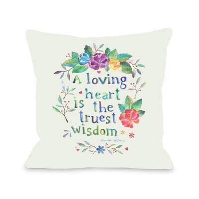 Loving Heart Pillow by Ana Victoria Calderon
