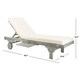 Safavieh Outdoor Living Newport Ash Grey/ White Cart-Wheel Adjustable Chaise Lounge Chair - 27.6" x 78.7" x 14.2" - Thumbnail 10
