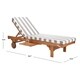 Safavieh Outdoor Living Newport Grey/ White Stripe  Cart-Wheel Adjustable Chaise Lounge Chair - 27.6" x 78.7" x 14.2" - Thumbnail 1