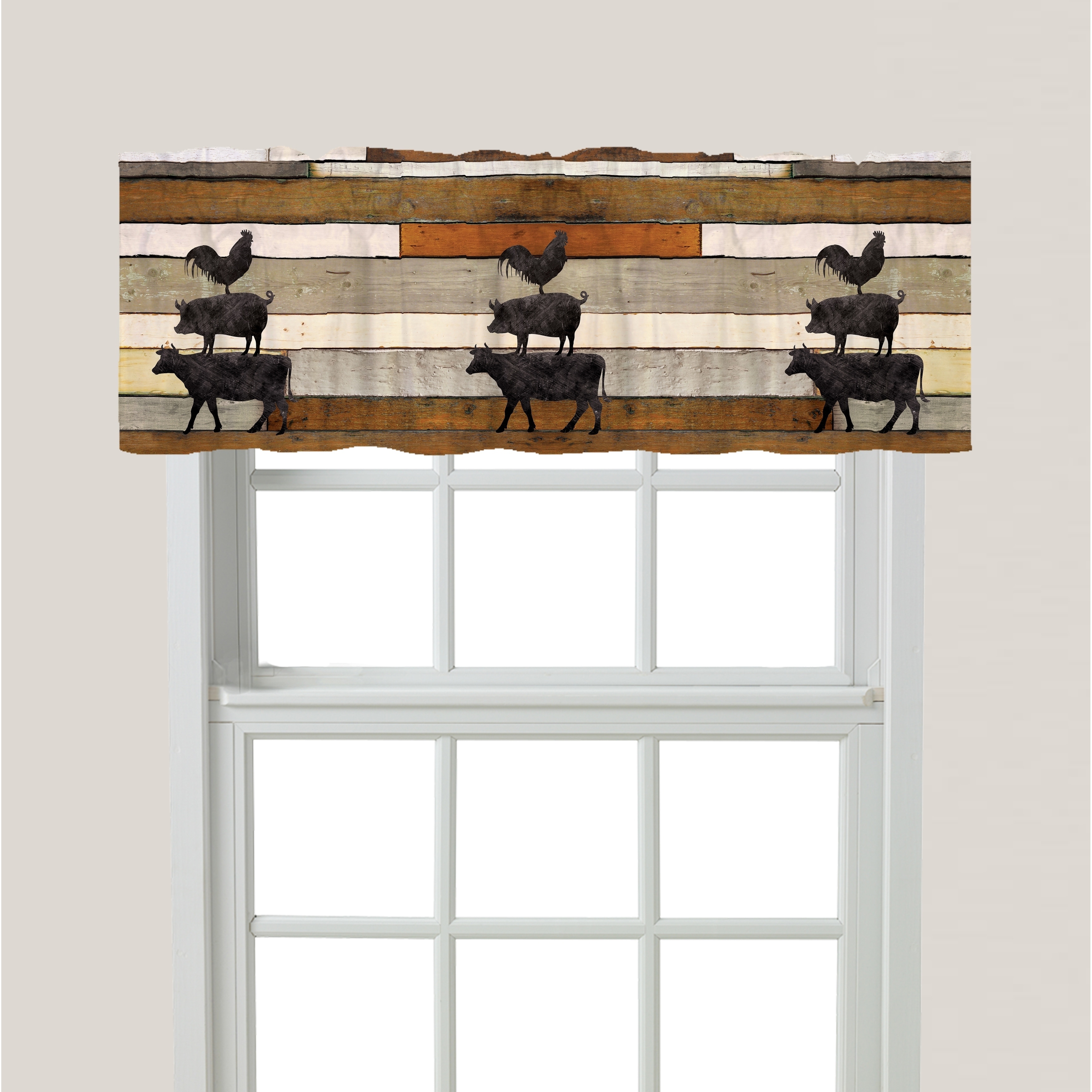 Shop Laural Home Animals At The Farm Window Valance Overstock 22286476