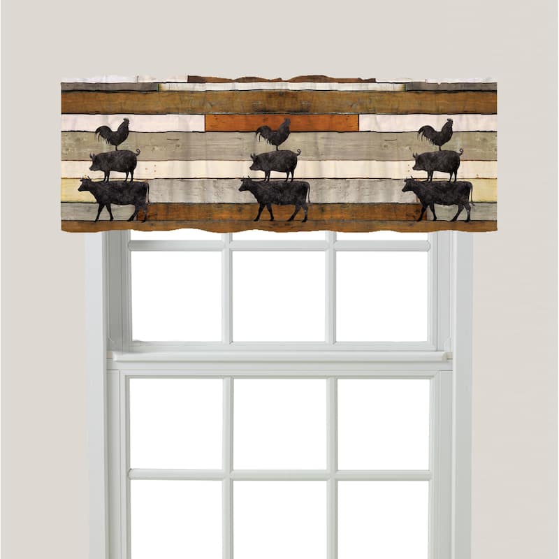 Laural Home Animals at the Farm Window Valance - On Sale - Bed Bath ...