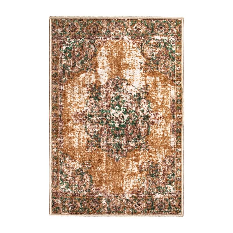 Superior Gillespie Printed Non-Slip Washable Indoor Area Rug - 2' x 3' - Ivory
