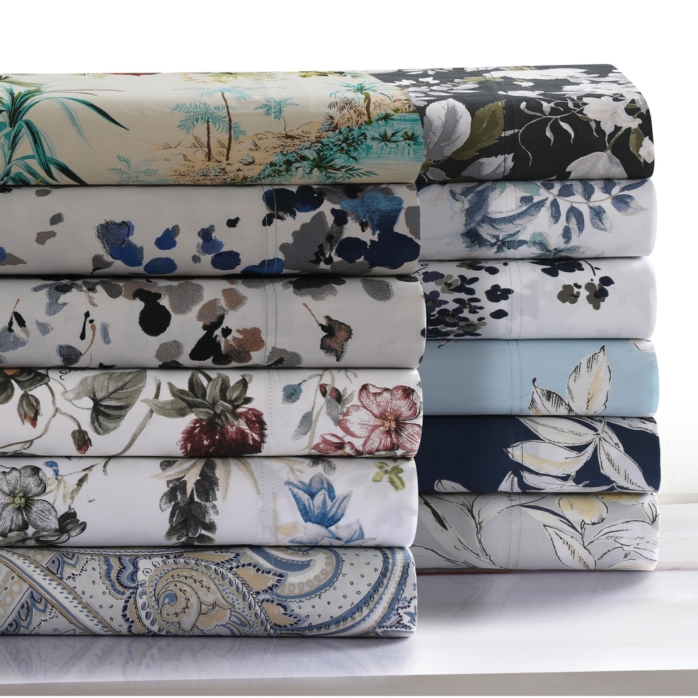 Canterbury Print 300 Thread Count Cotton Sheet Set Multiple Colors and Sizes 
