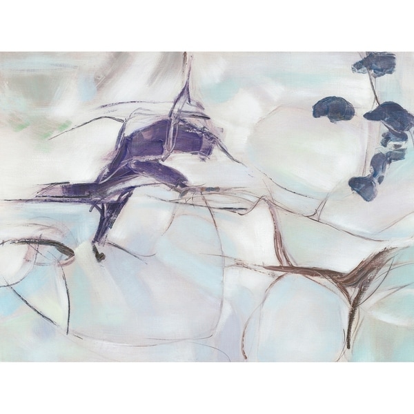 Aurelle Home Modern Abstract Acrylic Canvas Wall Decor - Blue/Multi-color