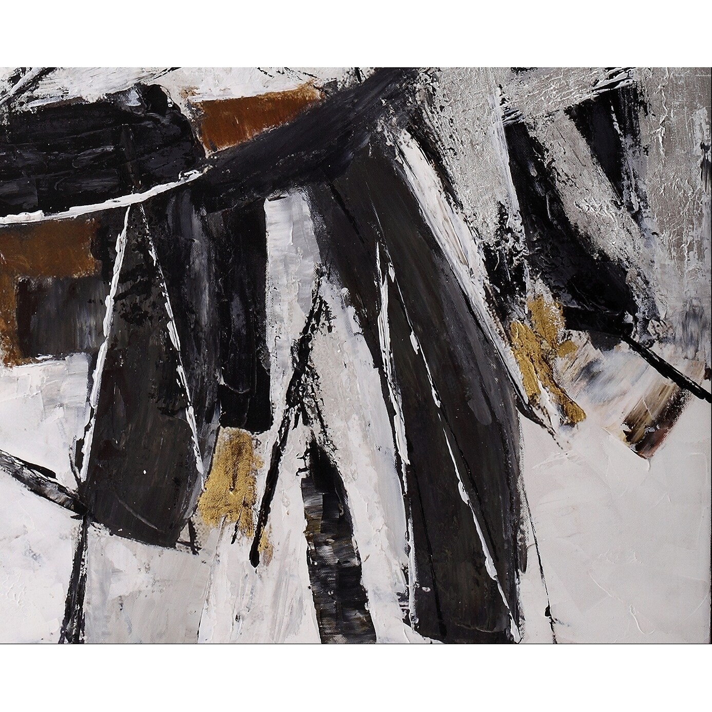 Shop Black And White Abstract Canvas Wall Decor Overstock 22290369
