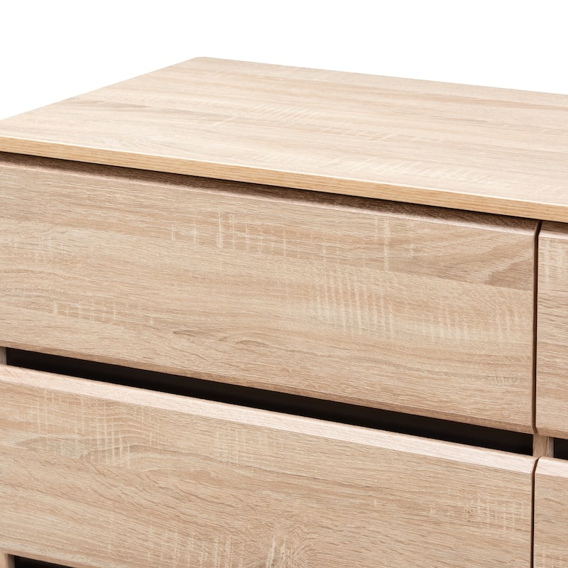 Mid-Century Dark Grey 6-Drawer Dresser by Baxton Studio