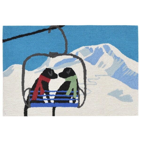 Liora Manne Frontporch Ski Lift Love Indoor Outdoor Rug Winter Liora Manne Frontporch Ski Lift Love Indoor Outdoor Rug Winter 30 X48 On Free Shipping Today 22291163