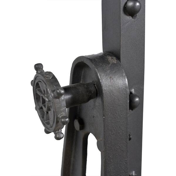 Shop Aurelle Home Grey Industrial Full Length Iron Floor Mirror