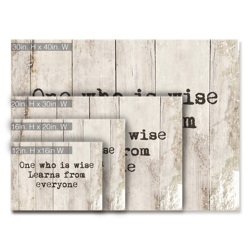 Olivia Rose 'Wise Learner' Inspirational Textual Canvas Wall Art