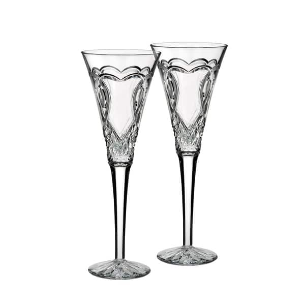 Set of 10 Classic Flute Champagne Glasses (7 Ounce) - Toasting Sparkling  Wine / Wedding Flutes