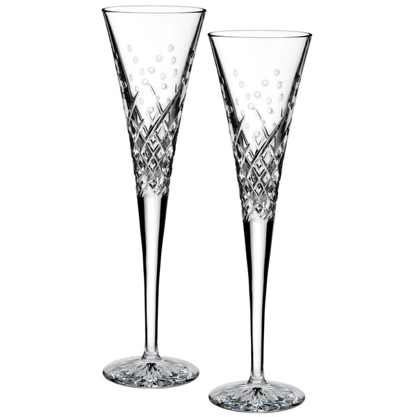 toasting flute glasses