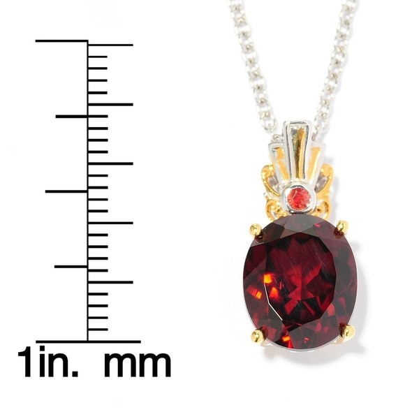 orange garnet pendant