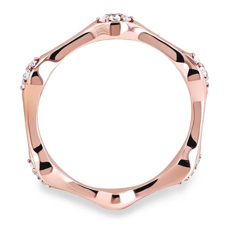 Annello by Kobelli 10k Gold 1/6ct TDW Diamond Stackable Diamond Ring