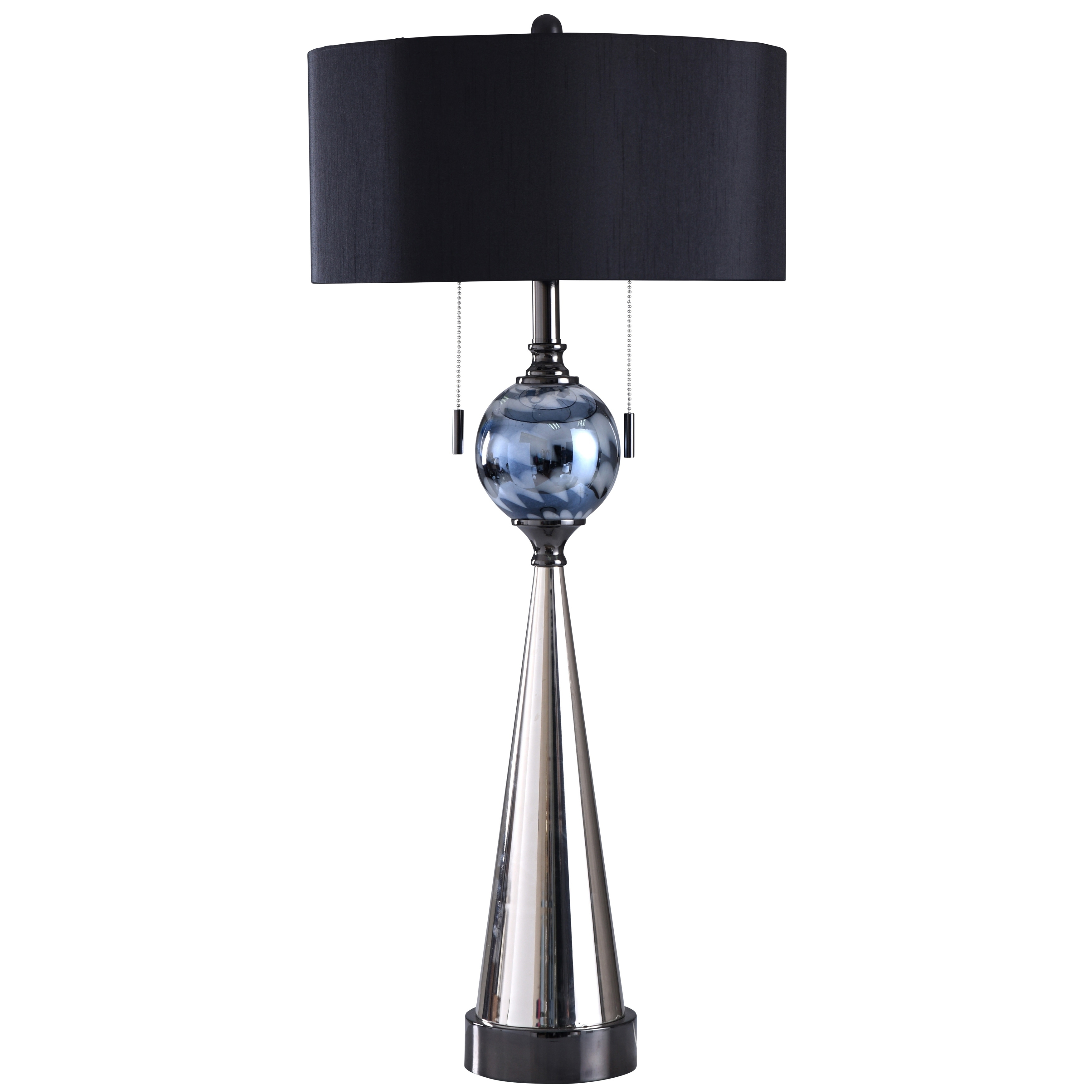 Adira Silver And Black Table Lamp Shade Adira Silver And Black Table Lamp