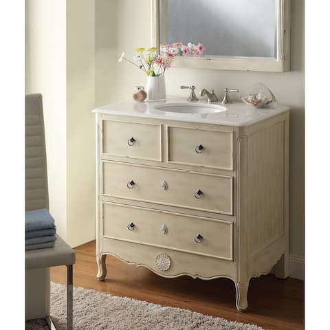 Buy Cream Distressed Bathroom Vanities Vanity Cabinets Online