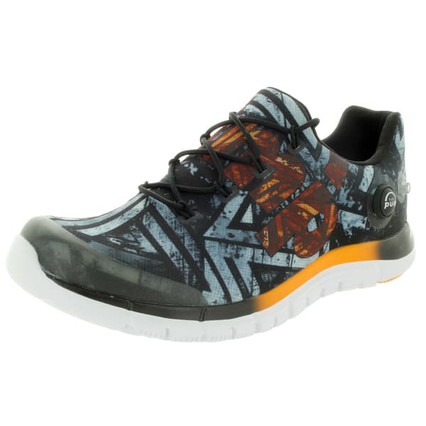 Reebok Menundefineds Zpump Fusion Geo Black/Orange/White Running Shoes Size 9(As Is Item) - Overstock -