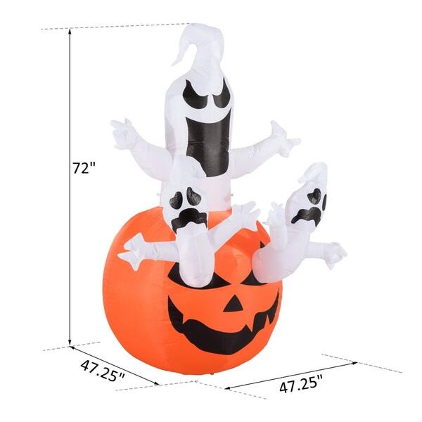 Shop Homcom 6 Outdoor Airblown Inflatable Halloween Decoration