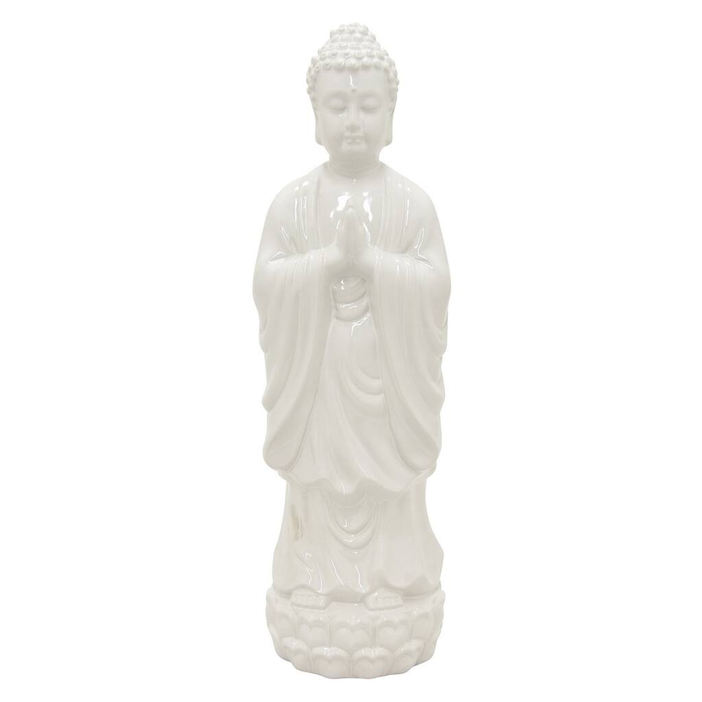 Three Hands Ceramic Buddha Standing