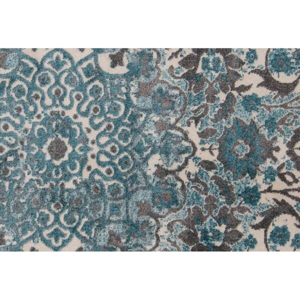 Grand Bazaar Pismo Azure Area Rug 1 8 X 2 10 On