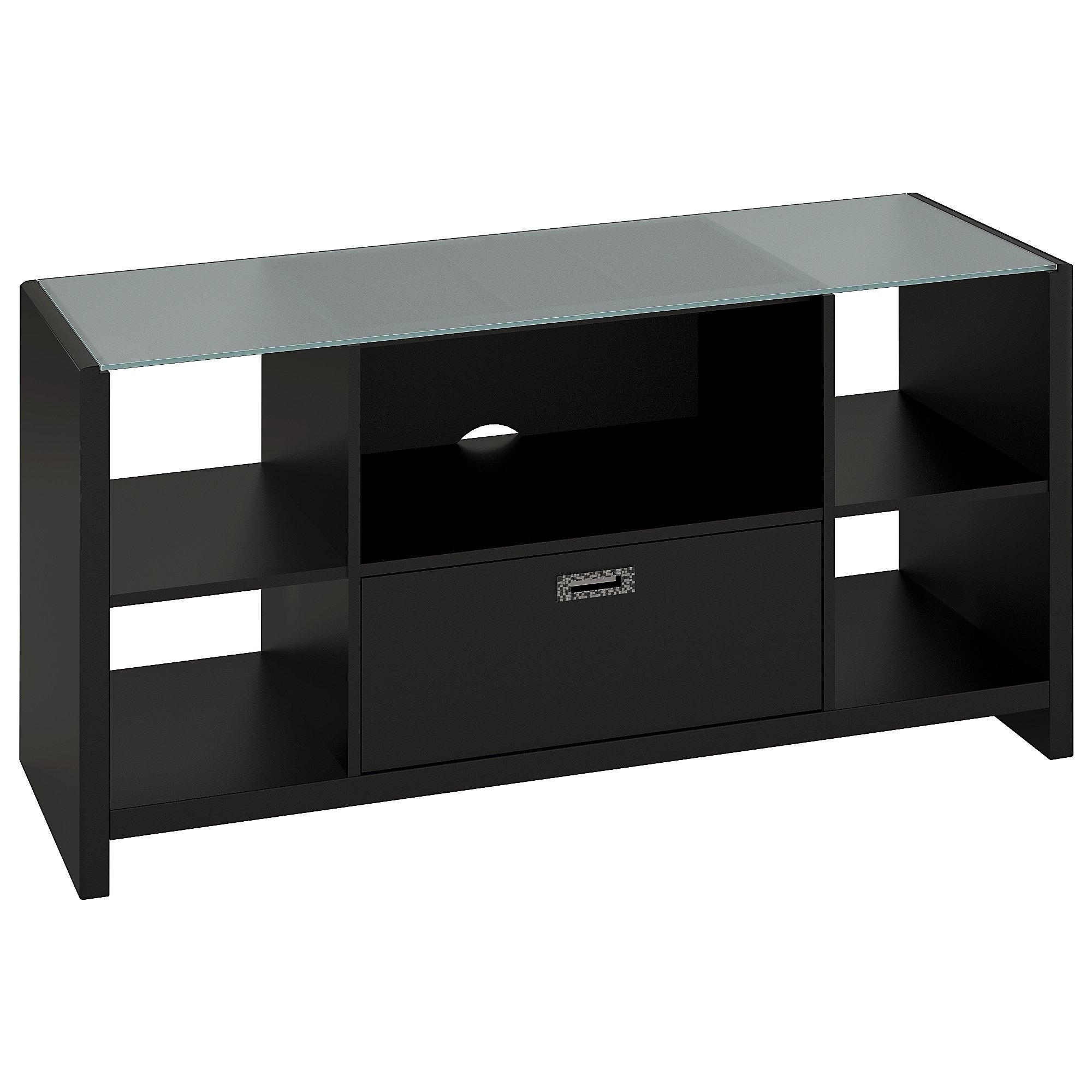 Shop Kathy Ireland Office Credenza Tv Stand With Glass Top In