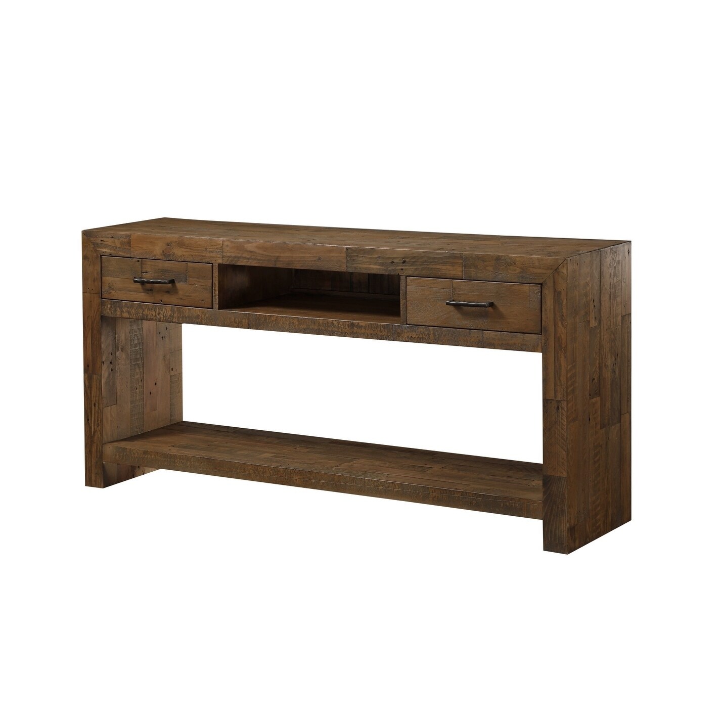 Shop Carbon Loft Catlett Burnished Pine Sofa Table With Plank