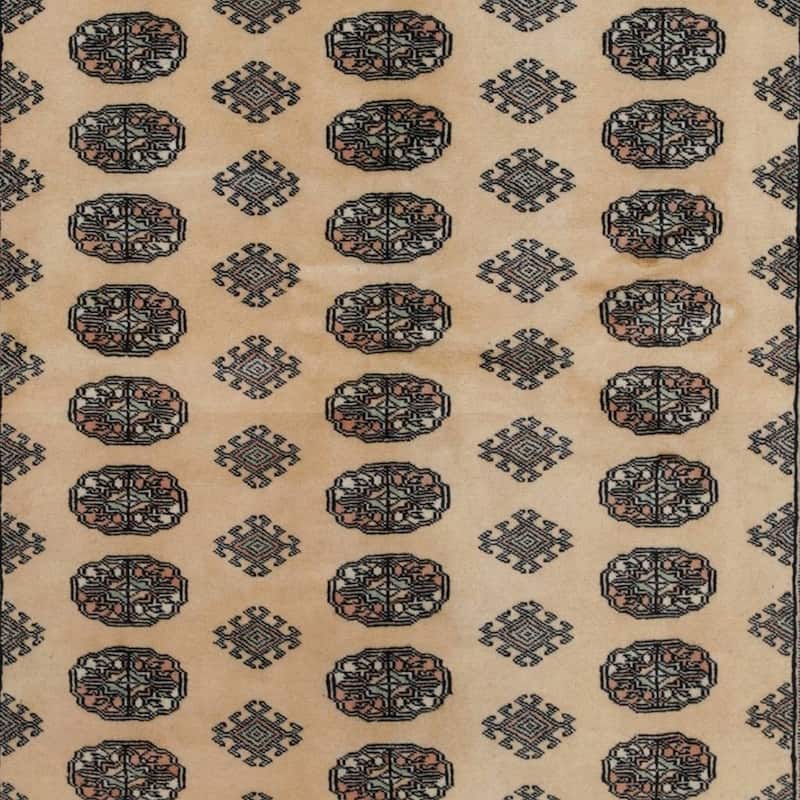 Handmade One-of-a-Kind Bokhara Wool Rug 5'7 x 8' - 5'7 x 8'