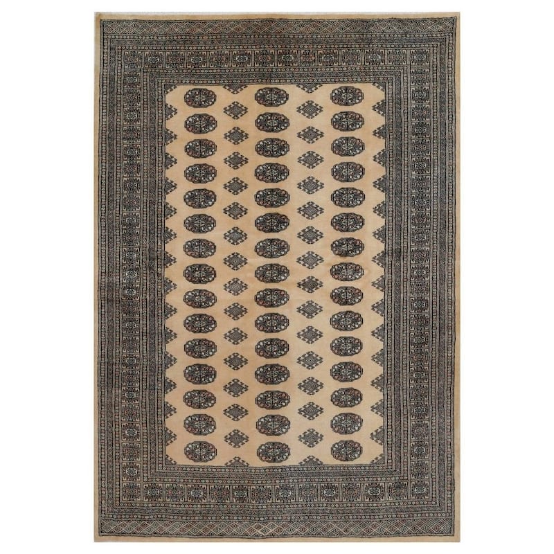 Handmade One-of-a-Kind Bokhara Wool Rug 5'7 x 8' - 5'7 x 8'