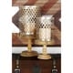 preview thumbnail 1 of 8, The Gray Barn Jartop Wood Metal Candle Holder (Set of 2)