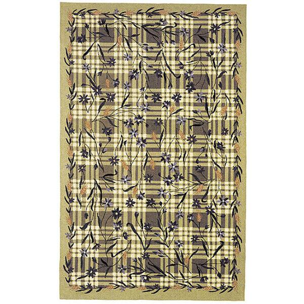 SAFAVIEH Handmade Chelsea Kailee French Country Wool Rug - 8' x 10' - Green - Rectangle