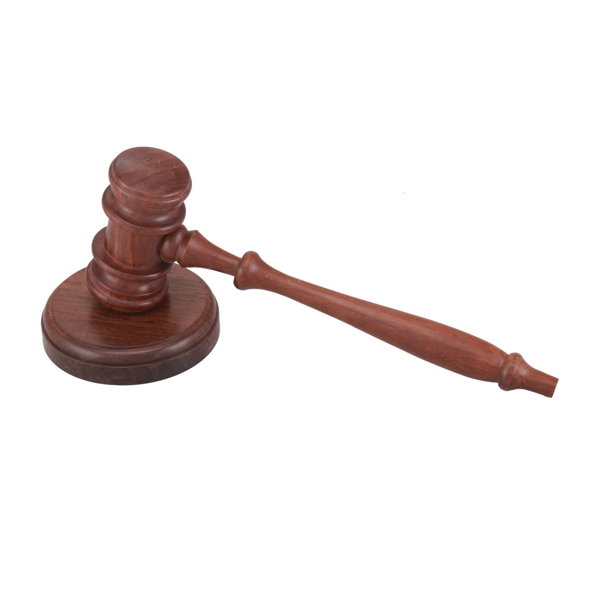 Handcrafted Wooden Gavel and Round Block Set, Natural Brown Brown eBay