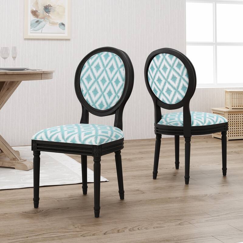 Hiro Traditional Fabric Dining Chairs by Christopher Knight Home