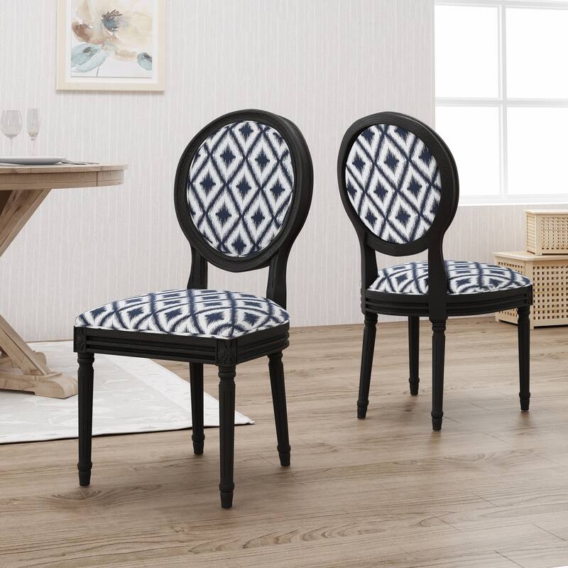 Hiro Traditional Fabric Dining Chairs by Christopher Knight Home