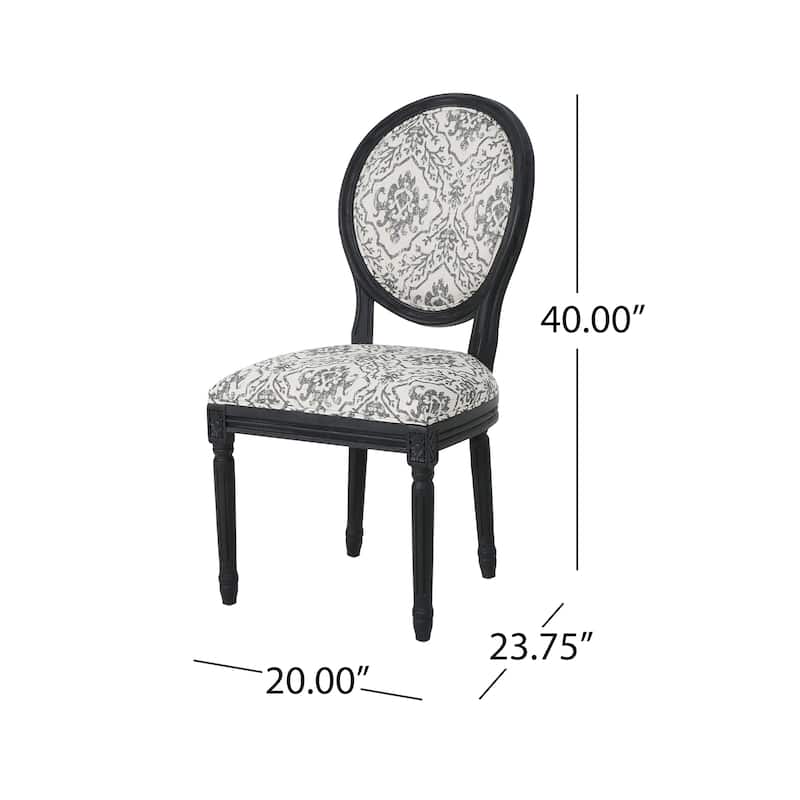 Hiro Traditional Fabric Dining Chairs by Christopher Knight Home