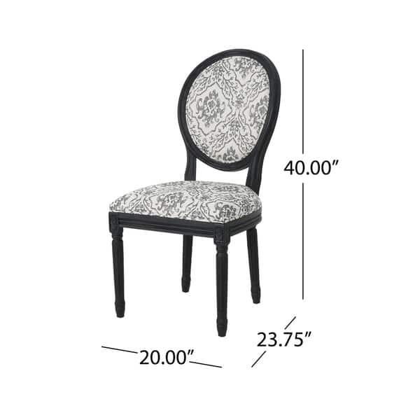 Hiro Traditional Fabric Dining Chairs by Christopher Knight Home On