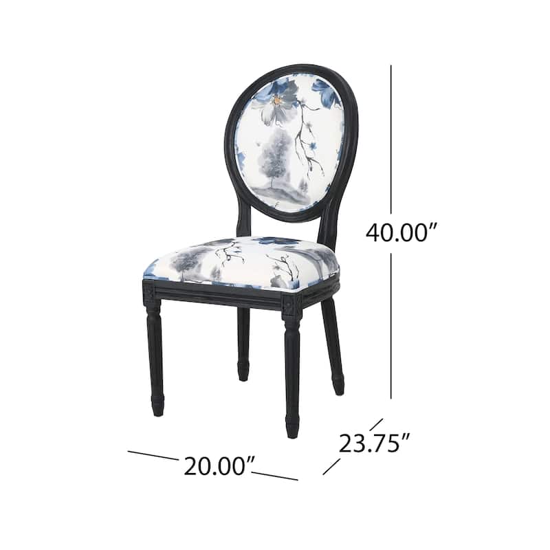 Hiro Traditional Fabric Dining Chairs by Christopher Knight Home