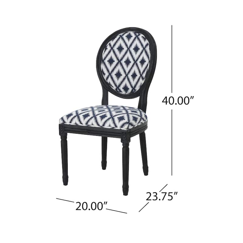 Hiro Traditional Fabric Dining Chairs by Christopher Knight Home