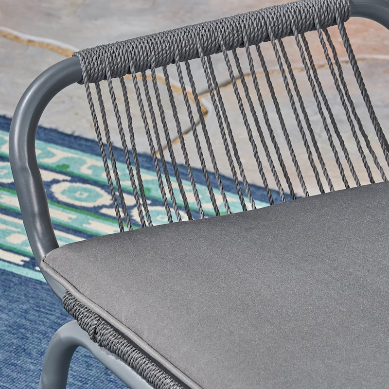 Idaho Outdoor Rope Club Chairs (Set of 2) by Christopher Knight Home