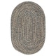 preview thumbnail 9 of 33, Farmstand Rustic Braided Tweed Oval Area Rug 10' x 13' Oval - Lake Blue