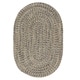 preview thumbnail 4 of 33, Farmstand Rustic Braided Tweed Oval Area Rug 10' x 13' Oval - Fog Grey