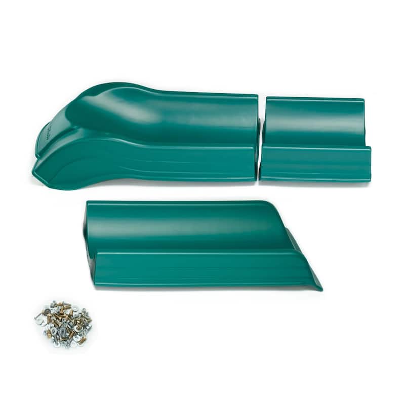 Swing-N-Slide 3-Piece Super Summit Slide - Green - Mounts to 5' Platforms - 102.5" L x 21" W x 8" H