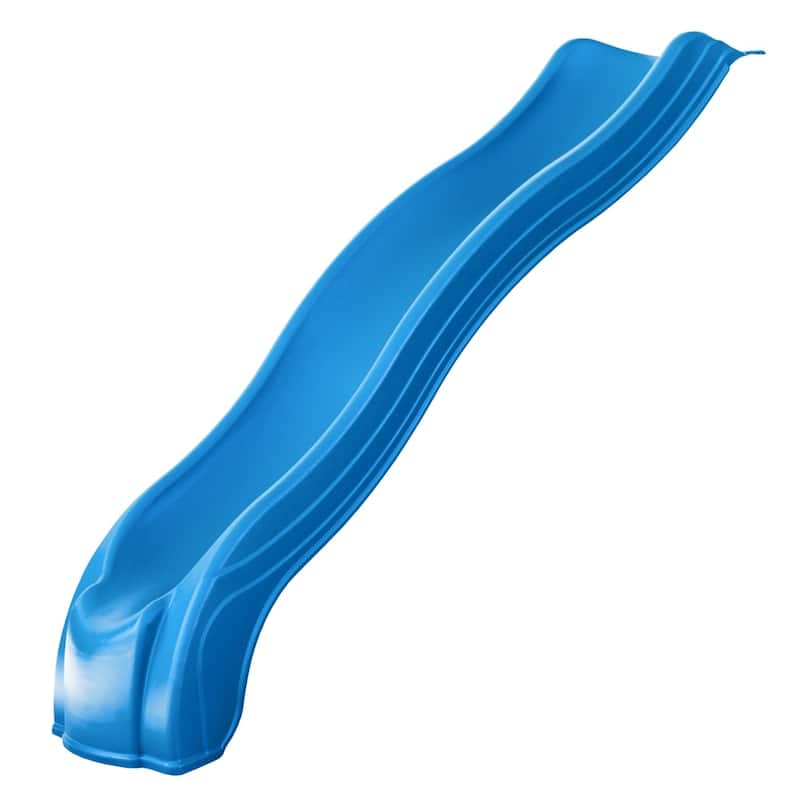 Swing-N-Slide Apex Wave Slide - Blue, Mounts to 4' Platforms - 90.5" L x 21" W x 11" H