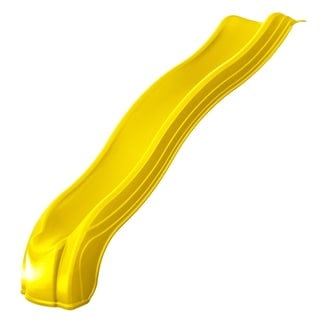 Swing-N-Slide Apex Wave Slide - Yellow, Mounts to 4' Platform - 90.5" L x 21" W x 11" H
