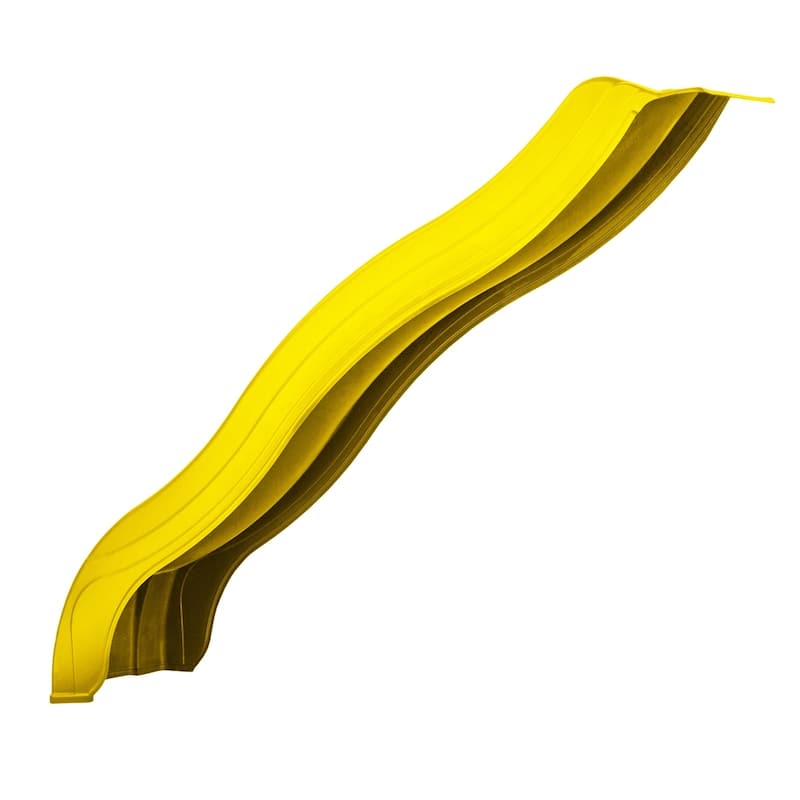 Swing-N-Slide Apex Wave Slide - Yellow, Mounts to 4' Platform - 90.5" L x 21" W x 11" H