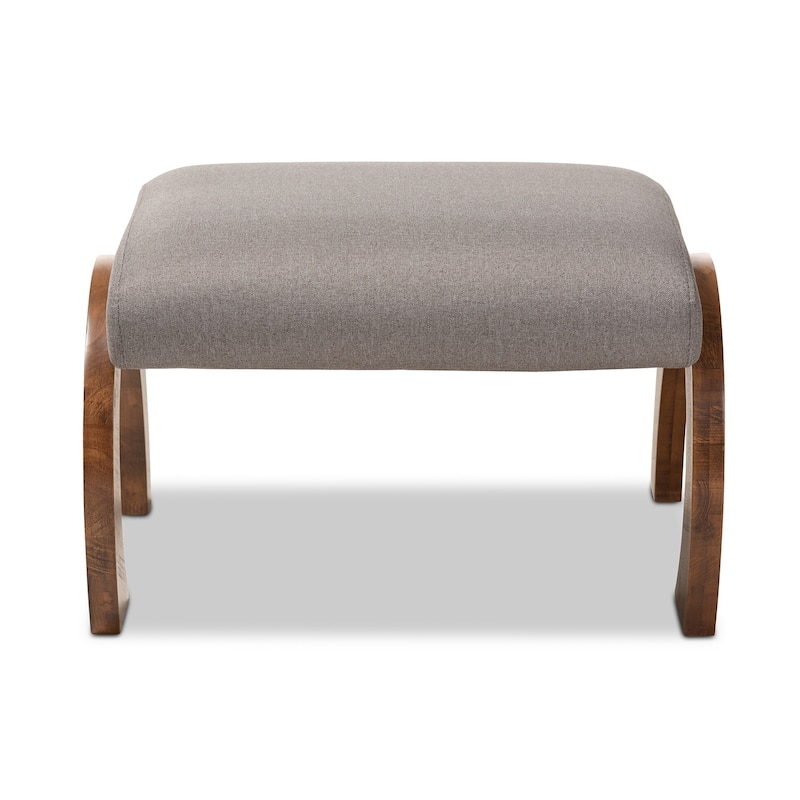 Contemporary Fabric Upholstered Ottoman by Baxton Studio