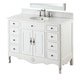 preview thumbnail 4 of 5, 46.5" Benton Collection Daleville Antique White Shabby Chic Vanity