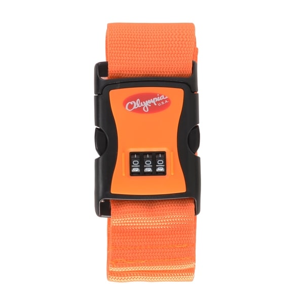 Olympia USA Luggage Strap with TSA Lock Printed Nylon