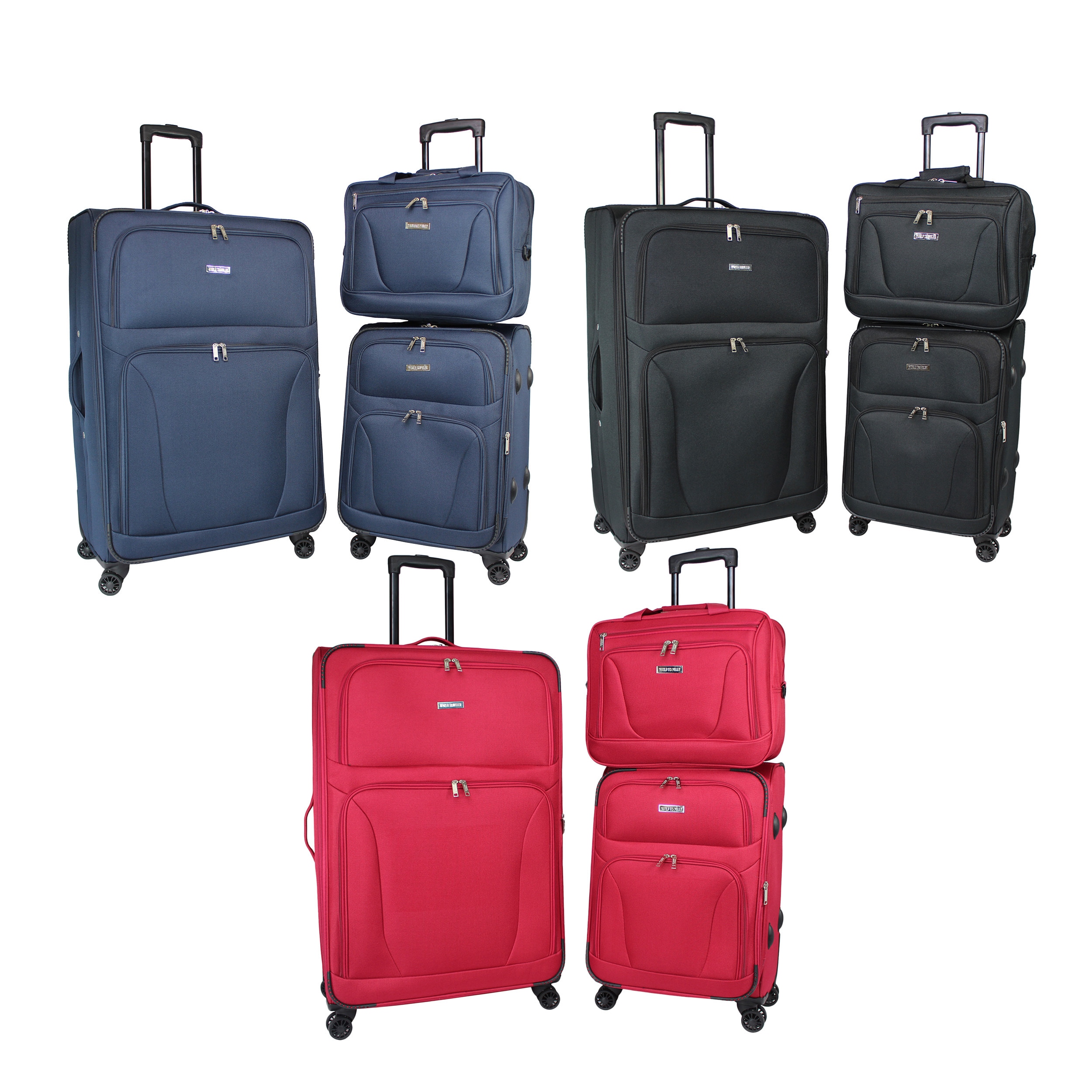 3 piece luggage set lightweight