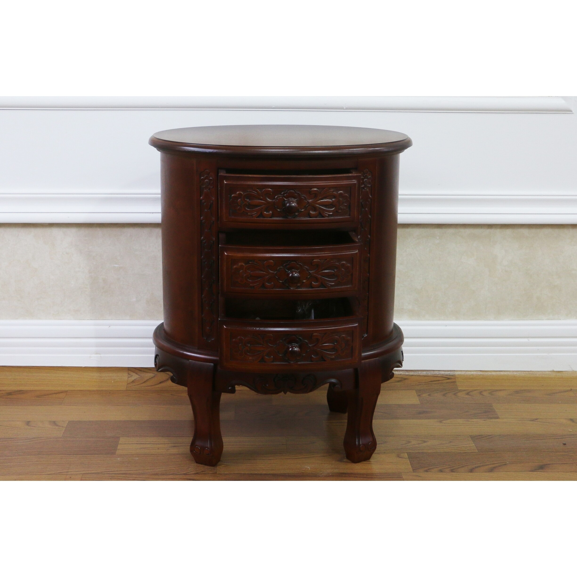 Shop International Caravan Windsor 3 Drawer End Table Free